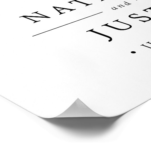 Heureux toujours après | AFFICHE DE BIENVENUE MARI (Coin)