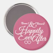 Heureux toujours après aimant personnalisé (Recto/Verso)