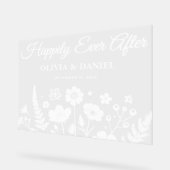 Heureux toujours après Fleur sauvage Mariage Bienv (Angle)