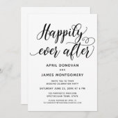 Heureux toujours après la Faire-part de mariage de (Devant / Derrière)