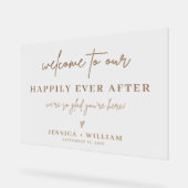 Heureux toujours après l'accueil Mariage or (Angle)