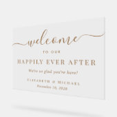 Heureux toujours après l'accueil Mariage or (Angle)