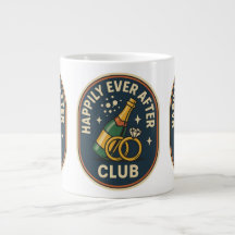 Heureux toujours après le Club Jumbo Mug - Mariage
