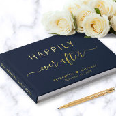 Heureux toujours après photo Mariage bleu marine