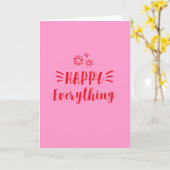 Heureux tout, carte de Noël (Fleur jaune)