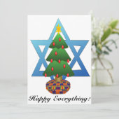 Heureux tout carte de vacances (Debout devant)