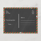 HEUREUX VACANCES Carte postale Chalk Carte photo d (Dos)