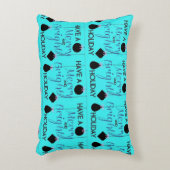 ***HEUREUX VACANCES*** COUSSIN NOIR (Devant(Vertical))