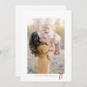 heureux vacances minimaliste arc carte photo (Devant / Derrière)