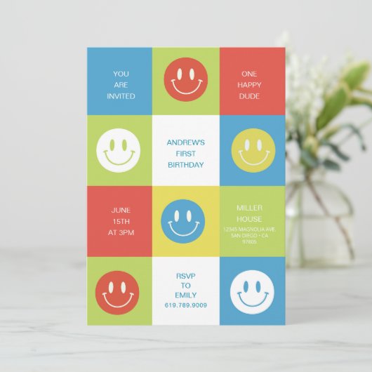 HEUREUX VISAGE ・ HEUREUSE INVITATION DUDE (Debout devant)