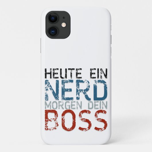 Heute ein Nerd, morgen dein Boss Case-Mate iPhone Case (Achterkant)