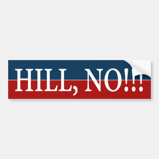 "HEUVEL, NEE!" BUMPERSTICKER (Voorkant)