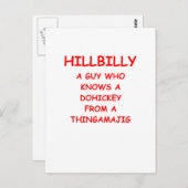 heuvelachtig briefkaart (Voorkant / Achterkant)