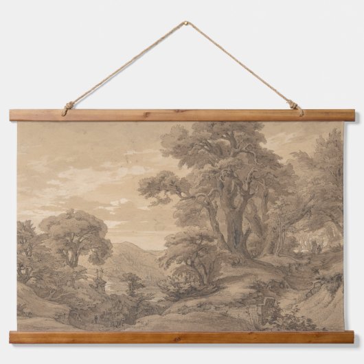 heuvelachtig landschap |  kunstdruk. 0022 hangend wandkleed (Voorkant)