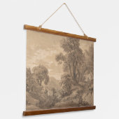 heuvelachtig landschap |  kunstdruk. 0022 hangend wandkleed (Gebogen)