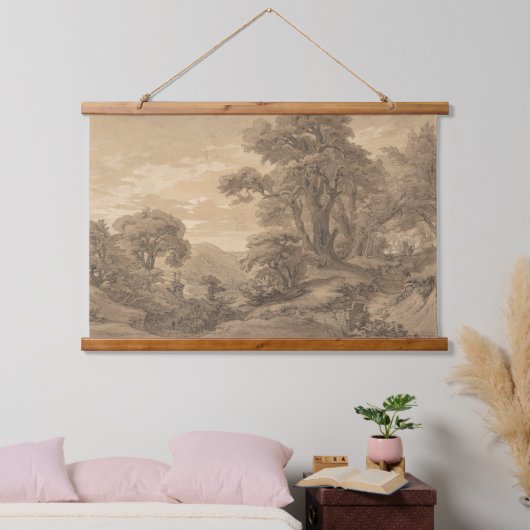 heuvelachtig landschap |  kunstdruk. 0022 hangend wandkleed (Slaapkamer)