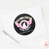 Heuvelriem Ronde Sticker (Envelop)