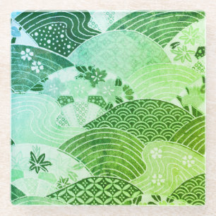  heuvels en rivieren glazen onderzetter