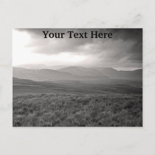 heuvels van het Briefkaart Perthshire Scotland