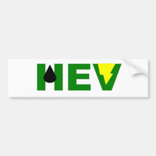 HEV groene bliksem V Bumpersticker