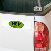 HEV hybride elektrisch voertuig Bumpersticker (Op Truck)