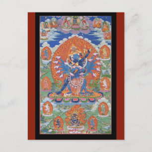 Hevajra Tibetaanse Boeddhistische Godheid Kunst Briefkaart