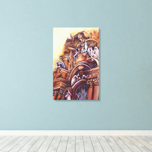 Hevenly Hongaars Canvas Afdruk (Insitu (Houten vloer))