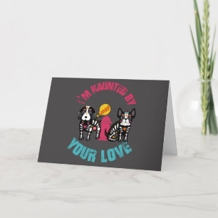Hevig door jouw liefde - Suiker Schedel Honden Kaart