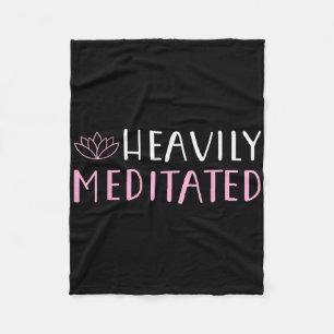 Hevig Gemediteerd Yoga Liefhebbers T-shirt Fleece Deken