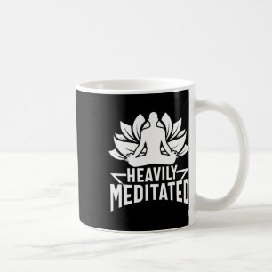 Hevig Gemediteerde Yoga Meditatie Lotus Namaste Bu Koffiemok