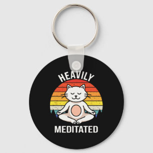 Hevig Gemediteerde Yoga Meditatie Spirituele Buddh Sleutelhanger