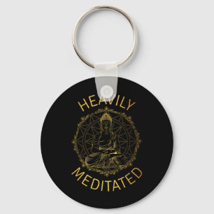 Hevig Gemediteerde Yoga Meditatie Spirituele Krijg Sleutelhanger