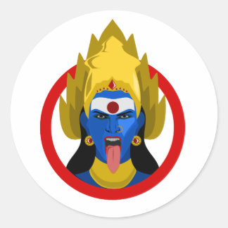 Hevig. Onverschrokken. Goddelijk. Deze Kali sticke Ronde Sticker