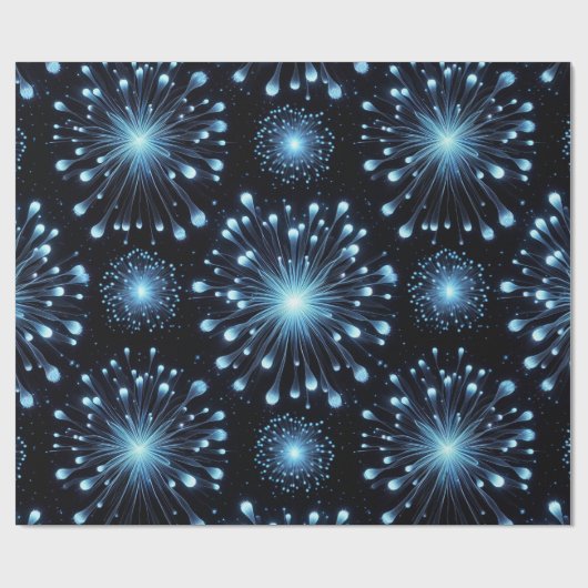 Hevig vuurwerk cadeaupapier (Vlak)