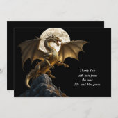 Hevige drakenfokkerij bedankkaart (Voorkant / Achterkant)