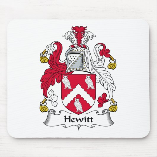 Hewitt Family Crest Muismat (Voorkant)