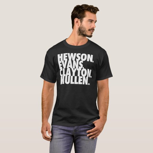 Hewson Evans Clayton en Mullen Classic T-Shirt (Voorkant volledig)