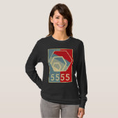 HEX Crypto by Richard Heart  5555 Days HEX Staking T-shirt (Voorkant volledig)