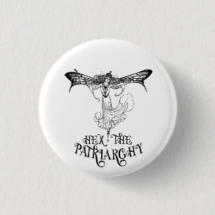 Hex De Patriarchie Heks Ronde Button 3,2 Cm