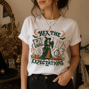 Hex de Verwachtingen Feministische Heksen Hallowee T-shirt
