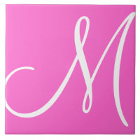 Hex ff66cc Kleur Nummer Monogram Keramische Tegel