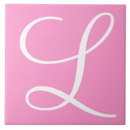 Hex ff99cc Colour Number Monogram keramische Tegel Tegeltje