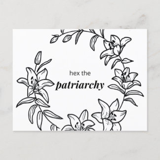 Hex het patriarchaat - Lily Flower Briefkaart