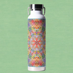Hex Mandala Regenboog Waterfles