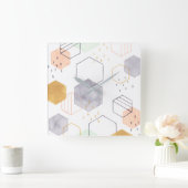 Hex Scatter Vierkante Klok (Huis)