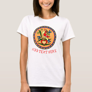 Hex Sign Dutch Bird, bewerk tekst, T-shirt