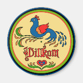 Hex Sign Welcome Bird Magneet (Voorkant)