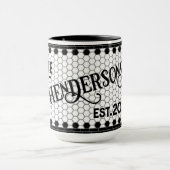 Hex Tegel Afdrukken Persoonlijk scherm Mok (Midden)