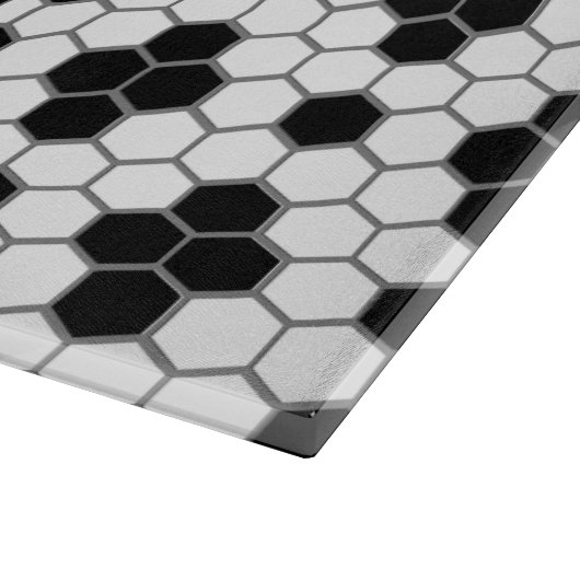Hex Tegel Afdrukmonogram snijbord Snijplank (Hoek)