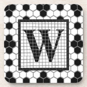 Hex Tegel Print Monogram Onderzetter (Voorkant)